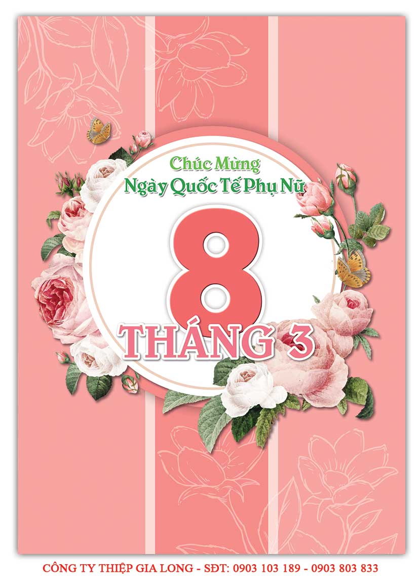 Thiệp 8 tháng 3 đẹp GL-868