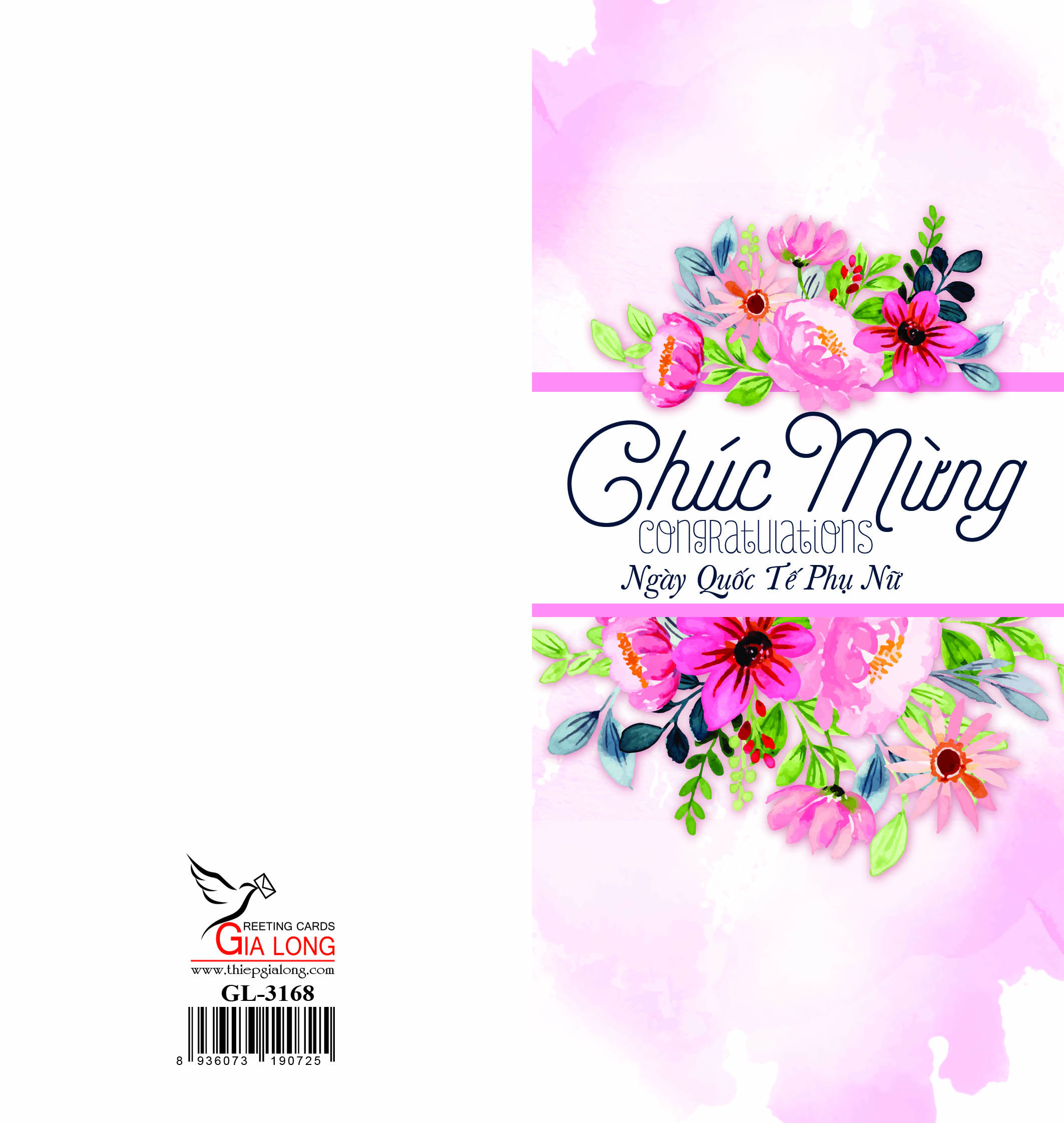 Thiệp 8 tháng 3 độc đáo GL-3168