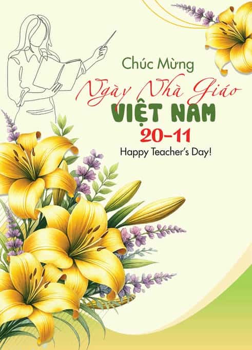 Thiệp chúc mừng 20 tháng 11 CA-1099