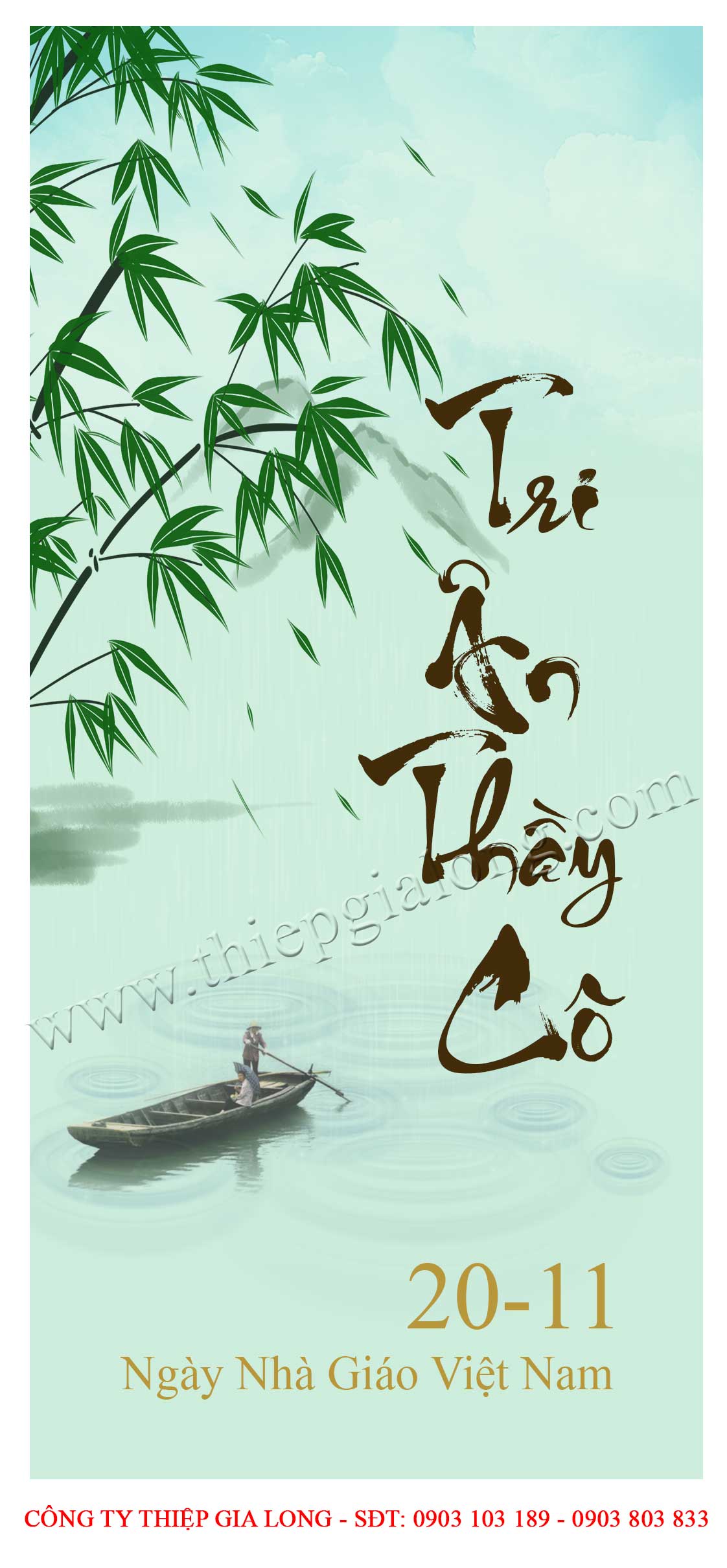Thiệp chúc mừng 20 tháng 11 CA-804