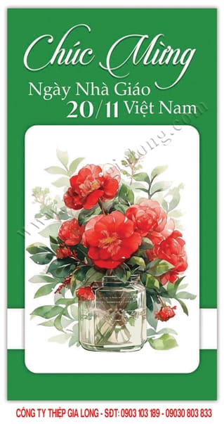 Thiệp chúc mừng 20 tháng 11 CA 949