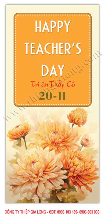 Thiệp chúc mừng 20 tháng 11 CA 954