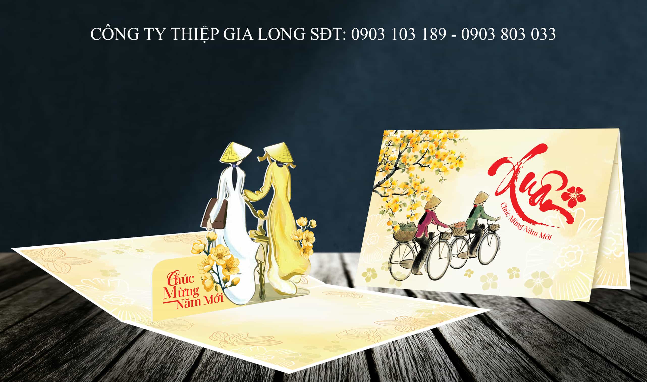 Thiệp chúc mừng năm mới Bính Ngọ 2026 GL-3605