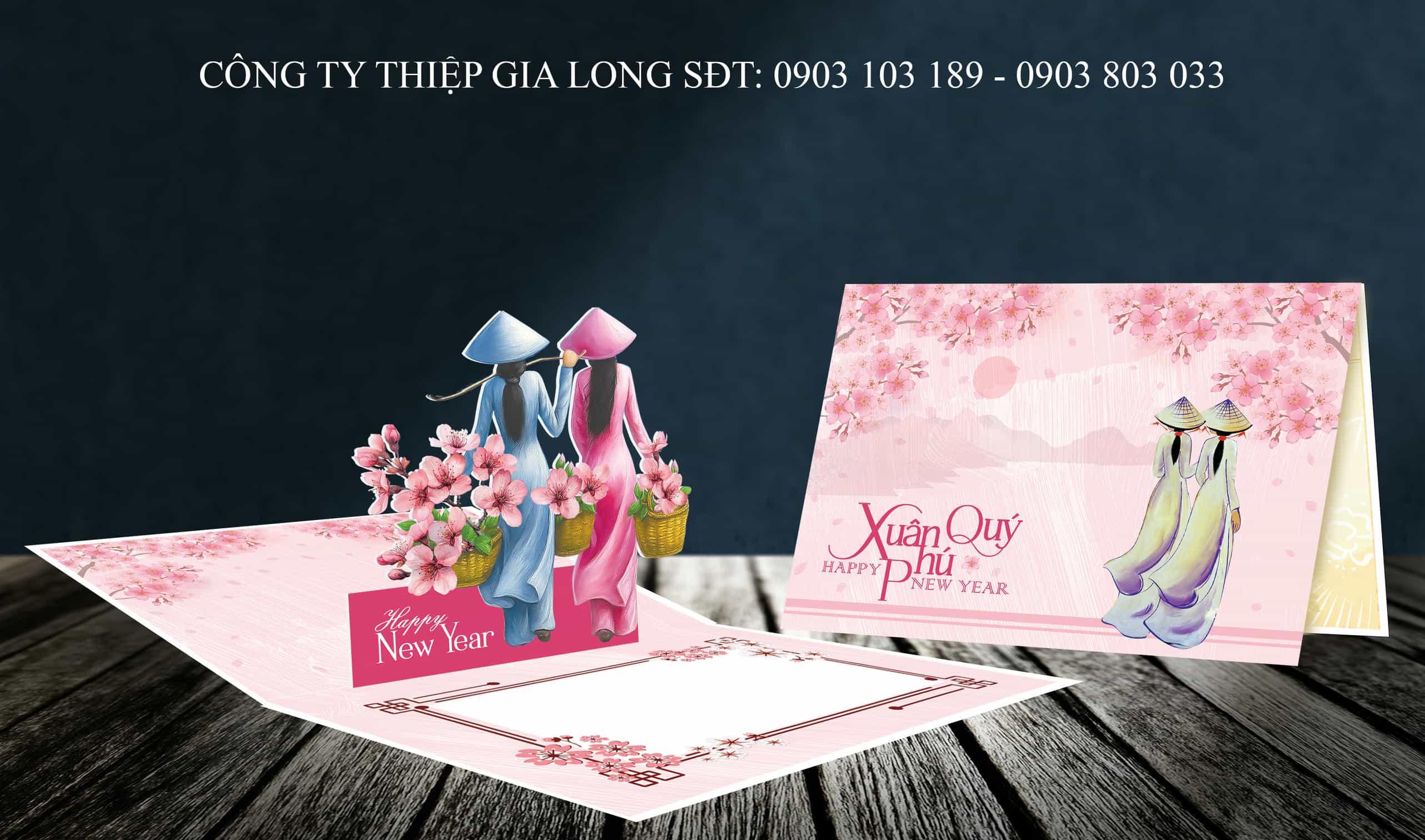 Thiệp chúc mừng năm mới Bính Ngọ 2026 GL-3606