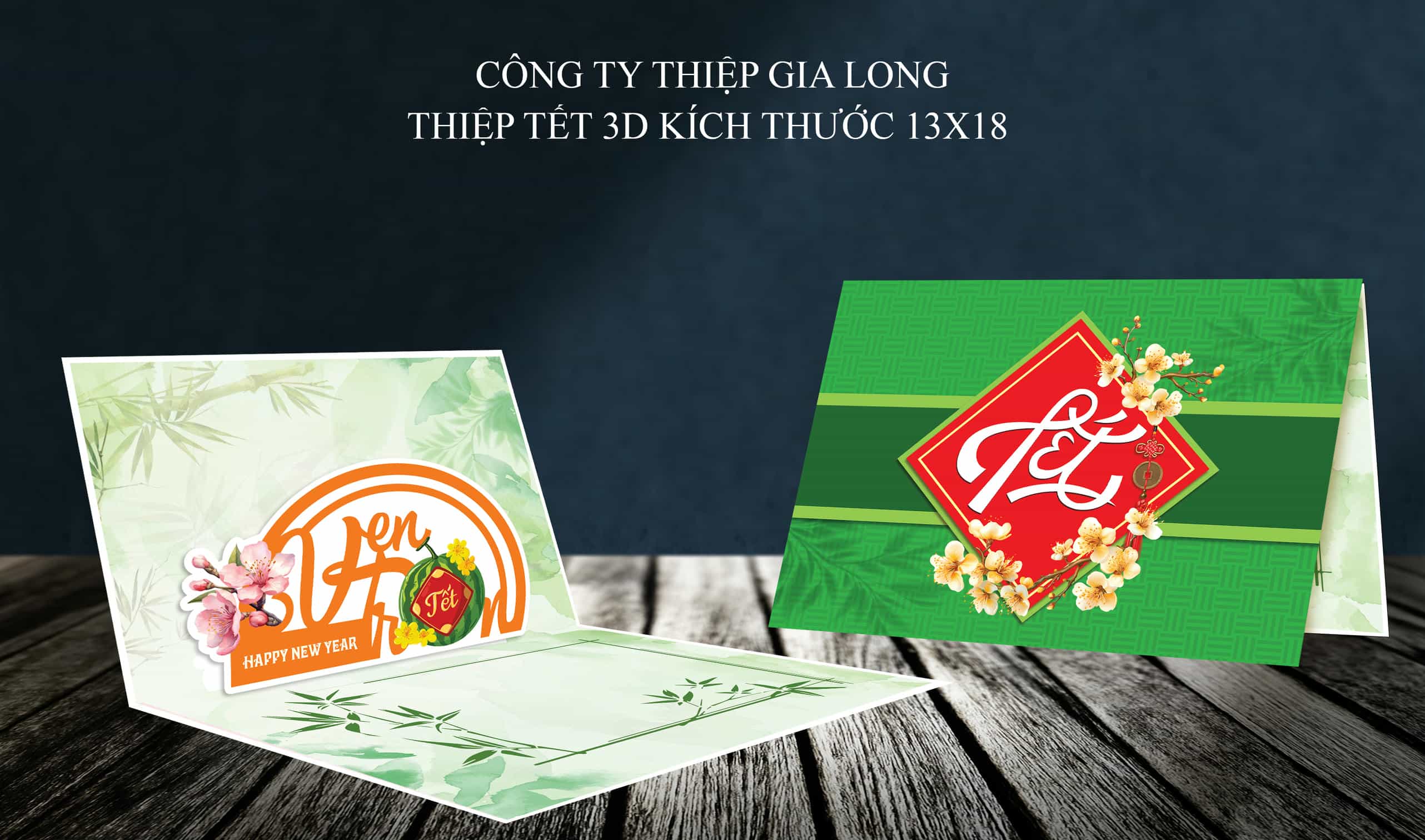 Thiệp chúc mừng năm mới Bính Ngọ 2026 GL-3609