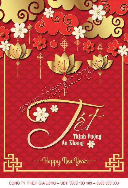 Thiệp chúc mừng năm mới GL-2618