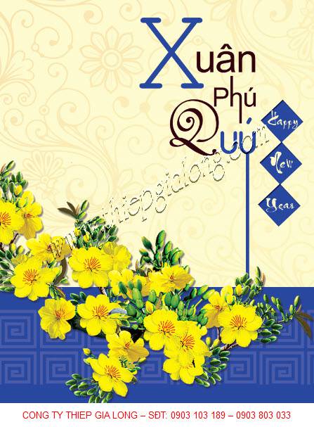 Thiệp chúc mừng năm mới GL-2622