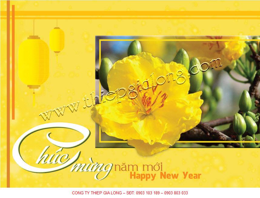 Thiệp chúc mừng năm mới GL-2625