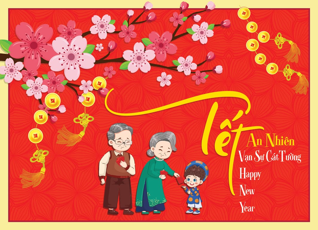 Thiệp chúc mừng năm mới GL-3443