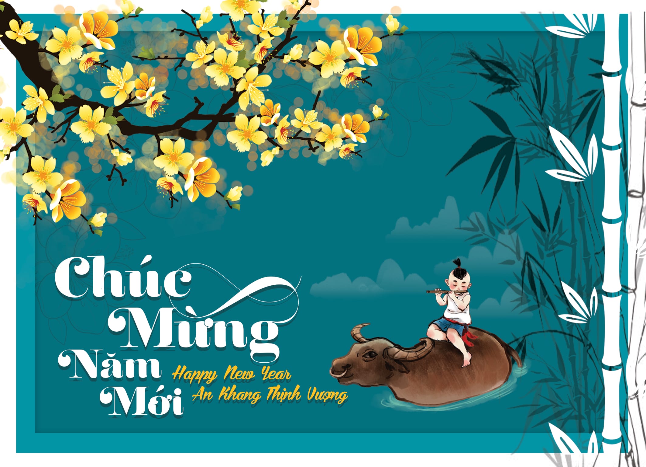 Thiệp chúc mừng năm mới GL-3444