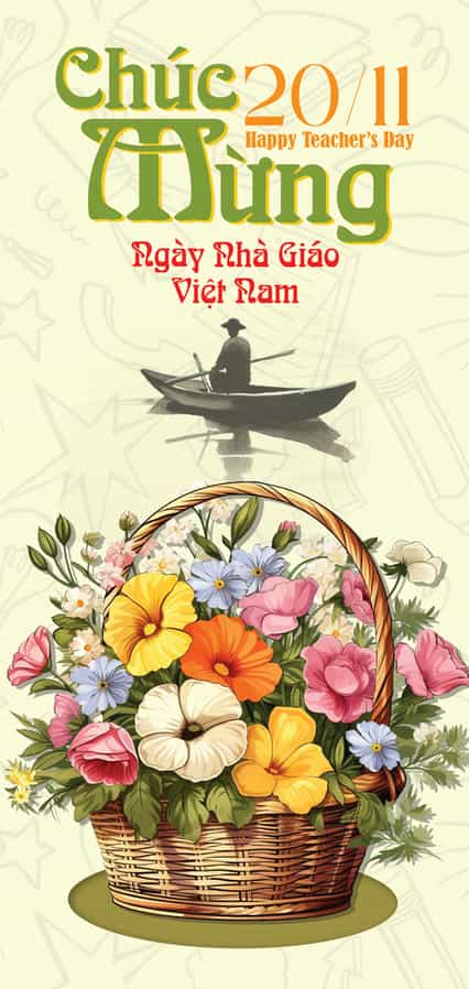 Thiệp chúc mừng ngày 20 tháng 11 CA-1034