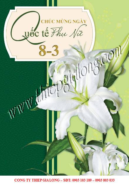 Thiệp chúc mừng ngày 8-3 CA-740