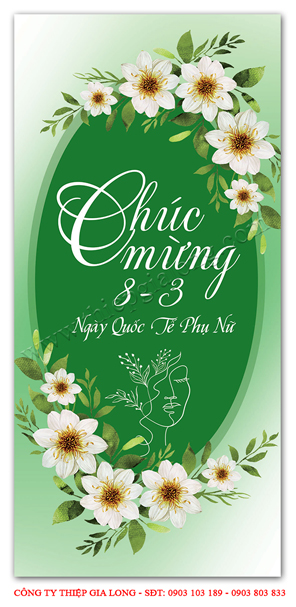 Thiệp chúc mừng ngày 8 tháng 3 đẹp CA-860