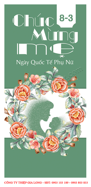 Thiệp chúc mừng ngày 8 tháng 3 tặng mẹ CA-861