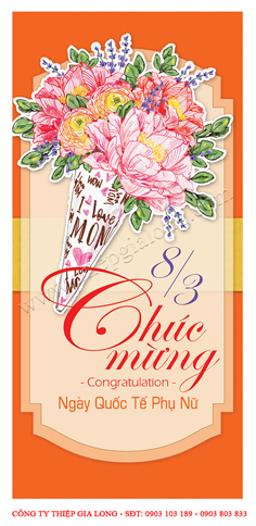 Thiệp chúc mừng ngày 8 tháng 3 ý nghĩa CA-862