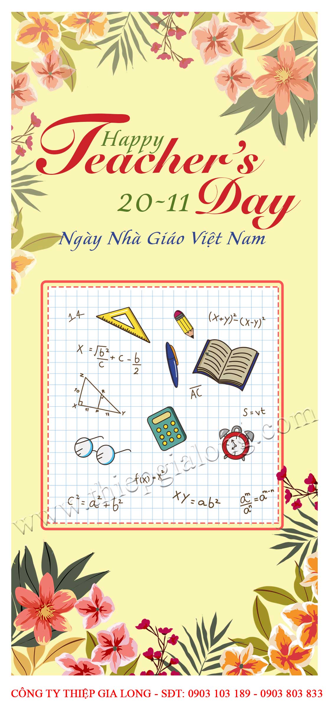 Thiệp chúc mừng ngày nhà giáo CA-806