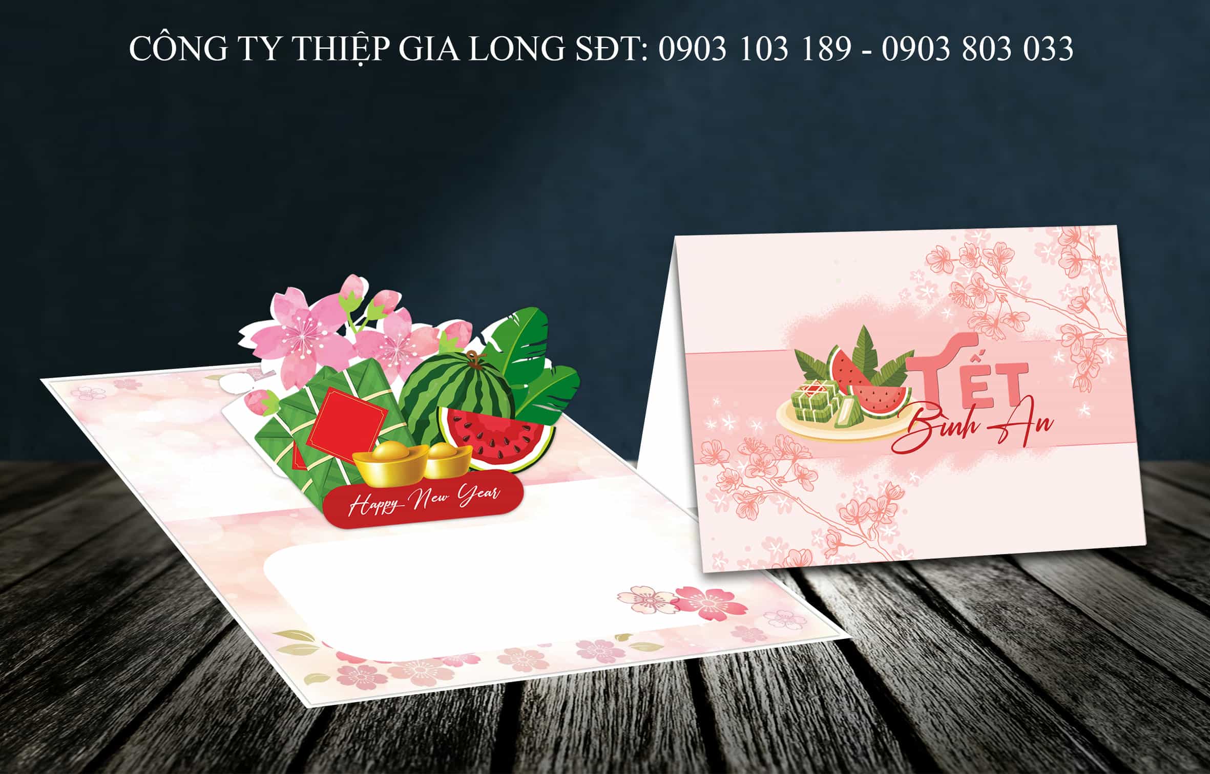 Thiệp chúc tết 3d Bính Ngọ 2026 GL-3600