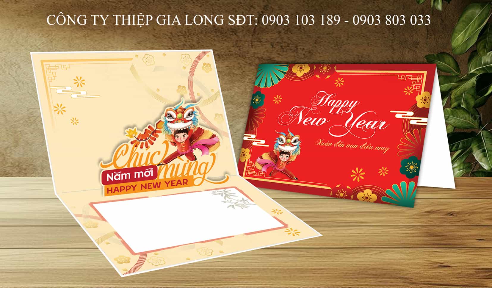 Thiệp chúc Tết Bính Ngọ 2026 GL-3601