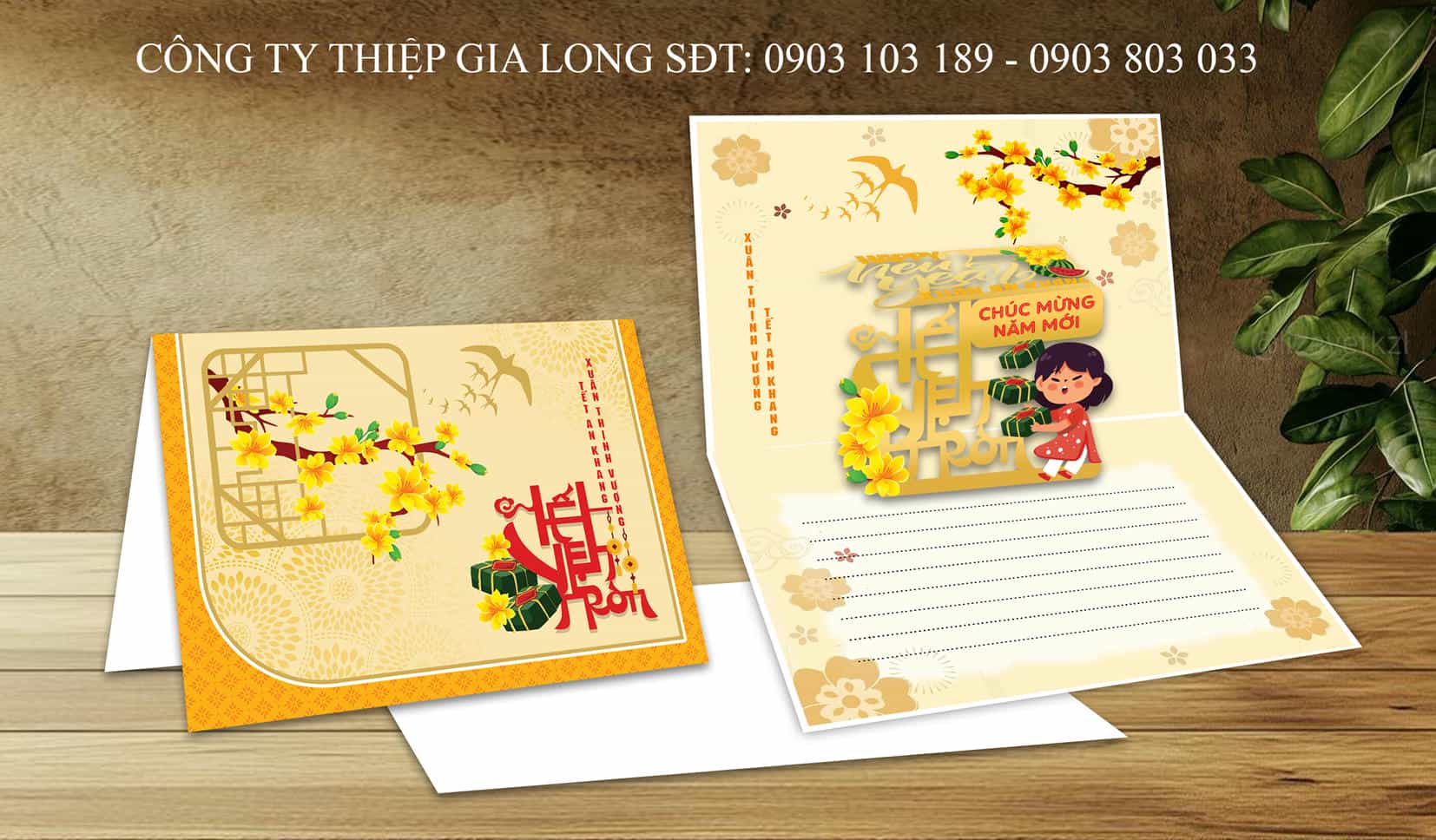 Thiệp chúc Tết Bính Ngọ 2026 GL-3603