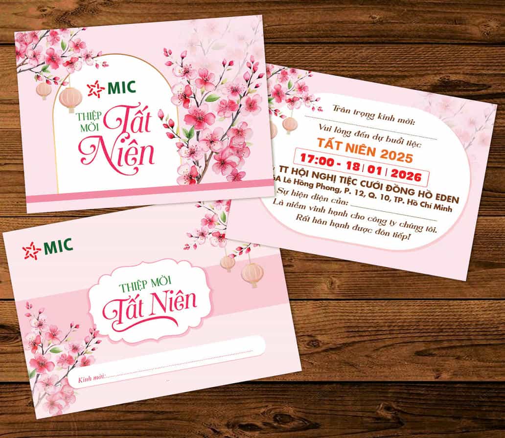 Thiệp mời Year End Party 2025 TM-78
