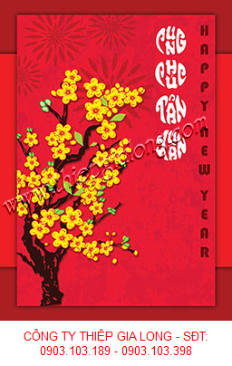 Thiệp năm mới phong cảnh Việt Nam GL-2255
