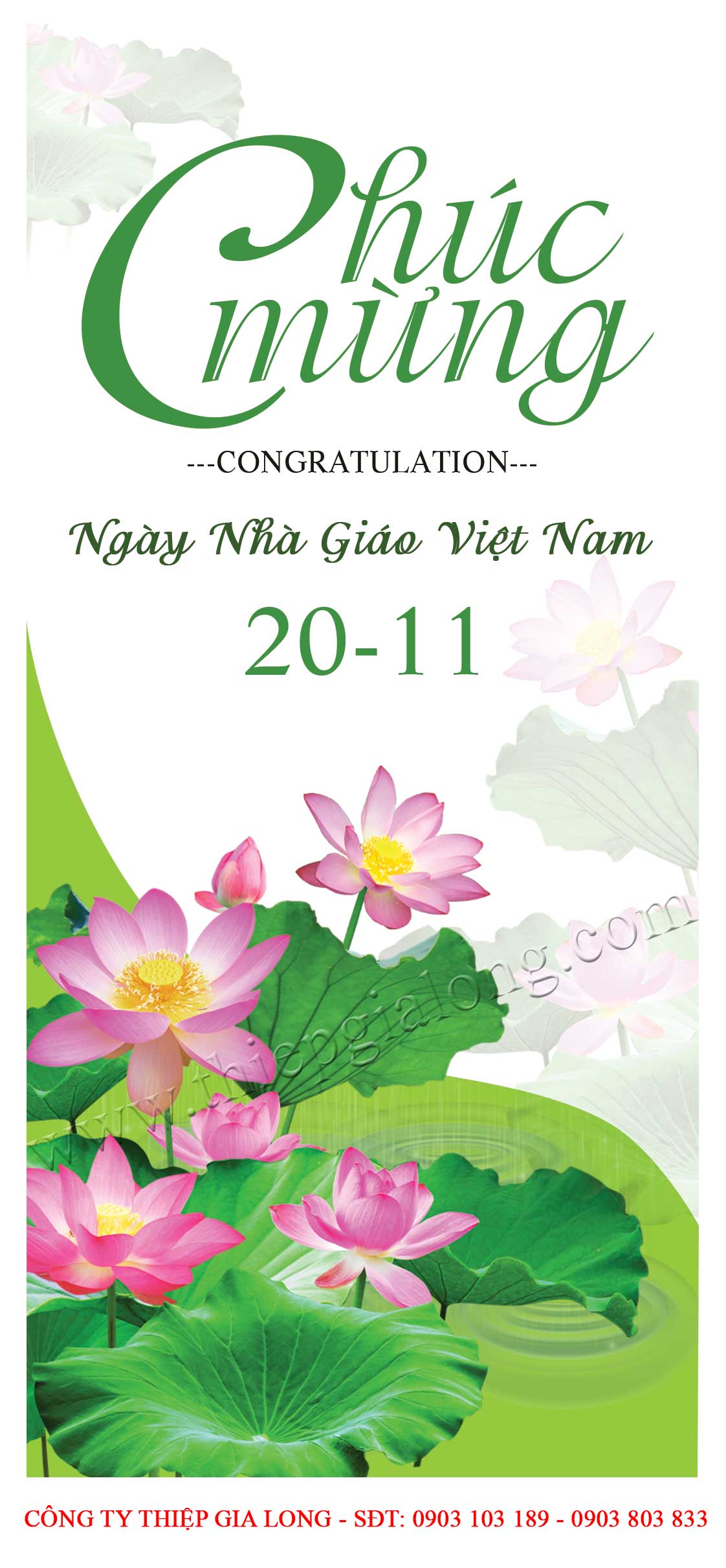 Thiệp ngày nhà giáo 20-11 CA-810