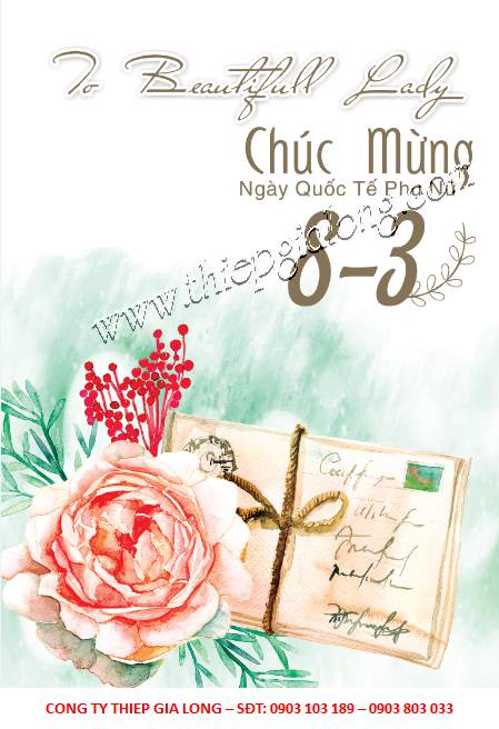 Thiệp ngày quốc tế phụ nữ đẹp GL-2470