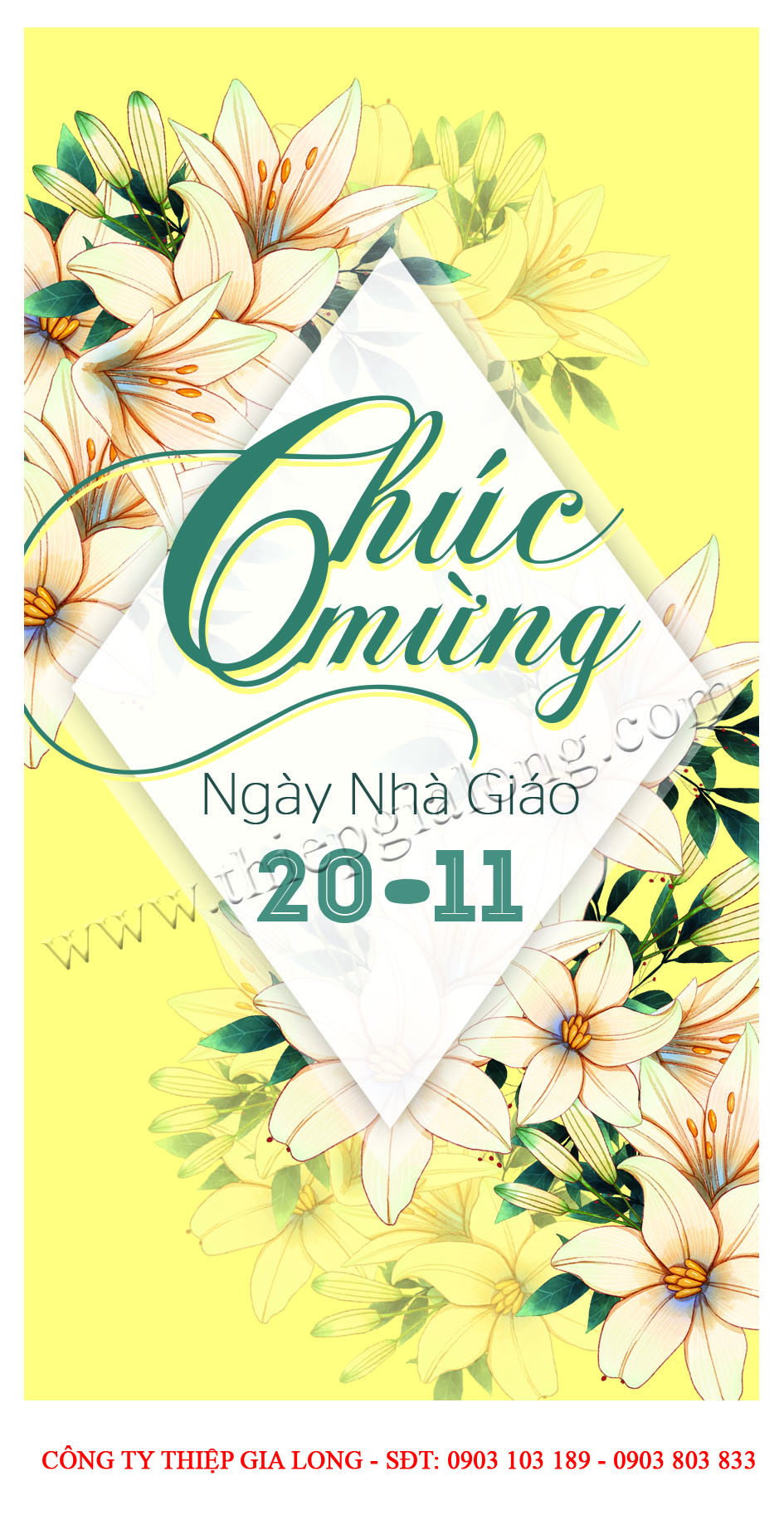 Thiệp tặng Cô giáo CA -833