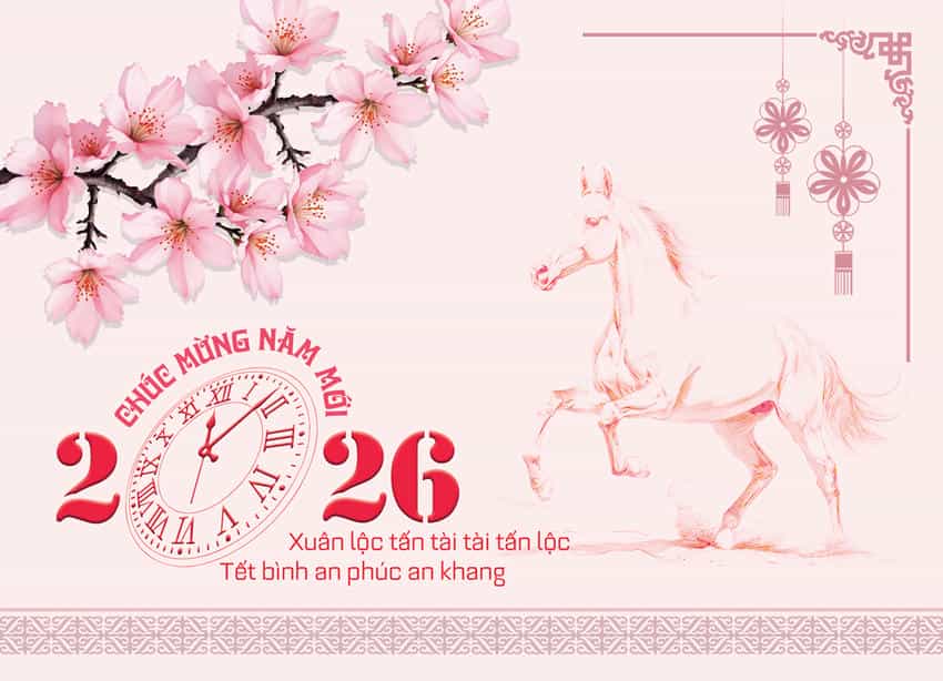Thiệp Tết Bính Ngọ 2026 GL-3548
