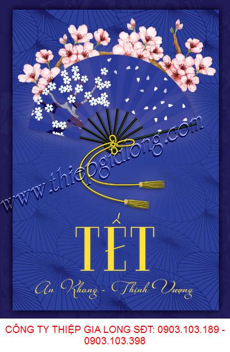 Thiệp tết phong cách Nhật Bản GL-2407