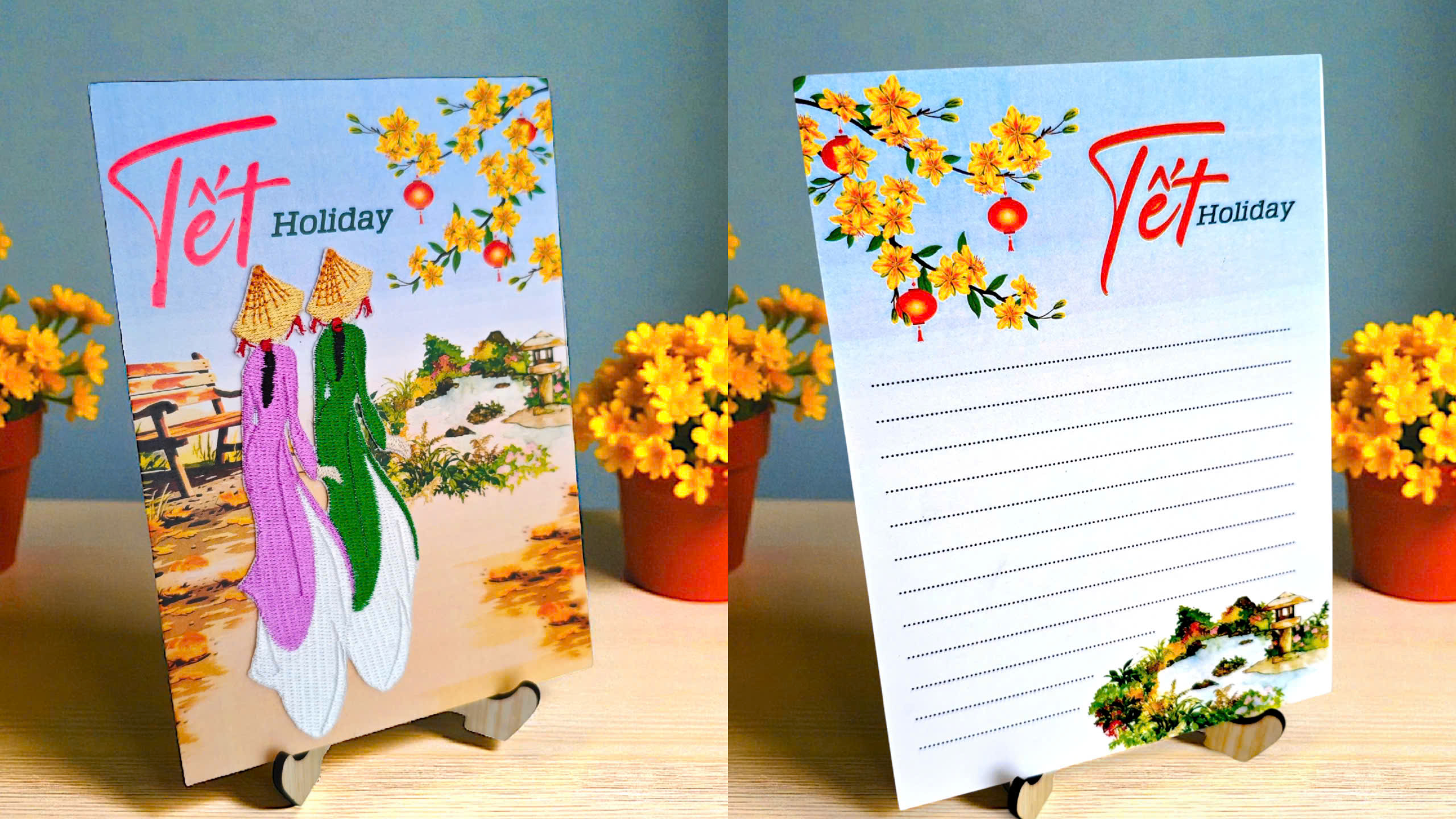 Thiệp tết quà tặng lưu niệm GL-3591