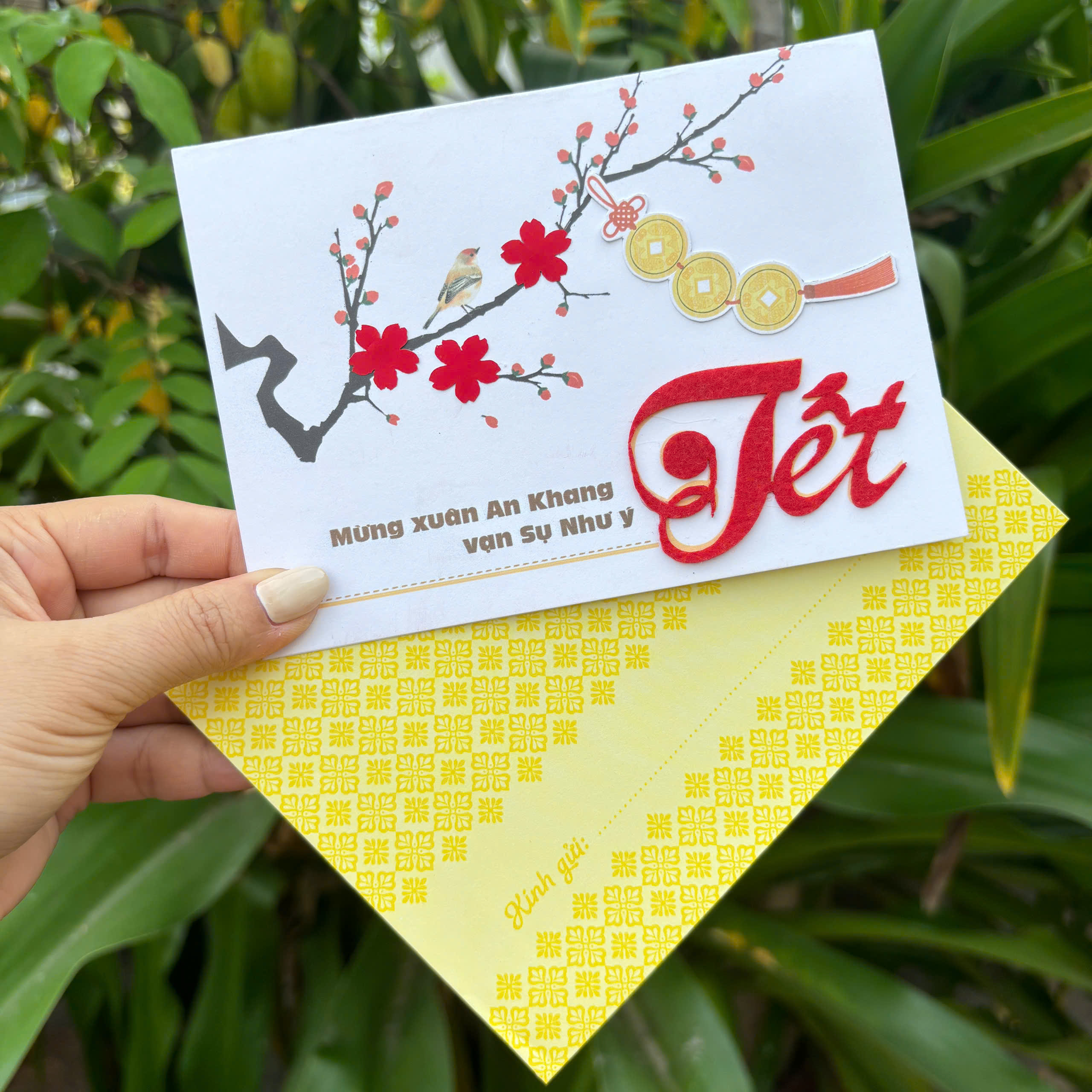 Thiệp thủ công chúc mừng năm mới HKT-11