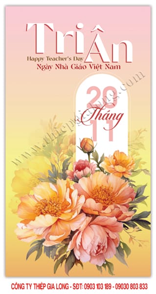 Thiệp tri ân thầy cô 20 CA 950