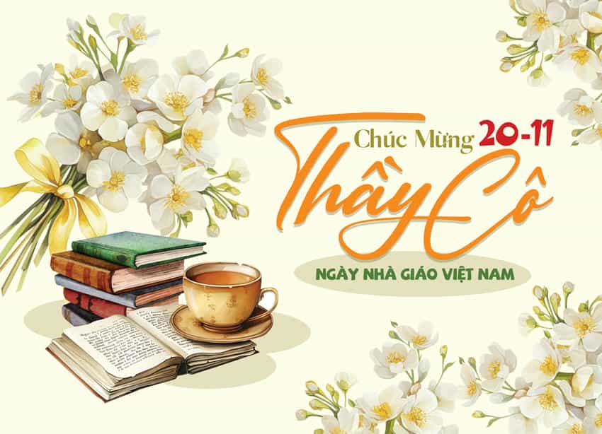 Thiệp tri ân thầy cô CA-1043