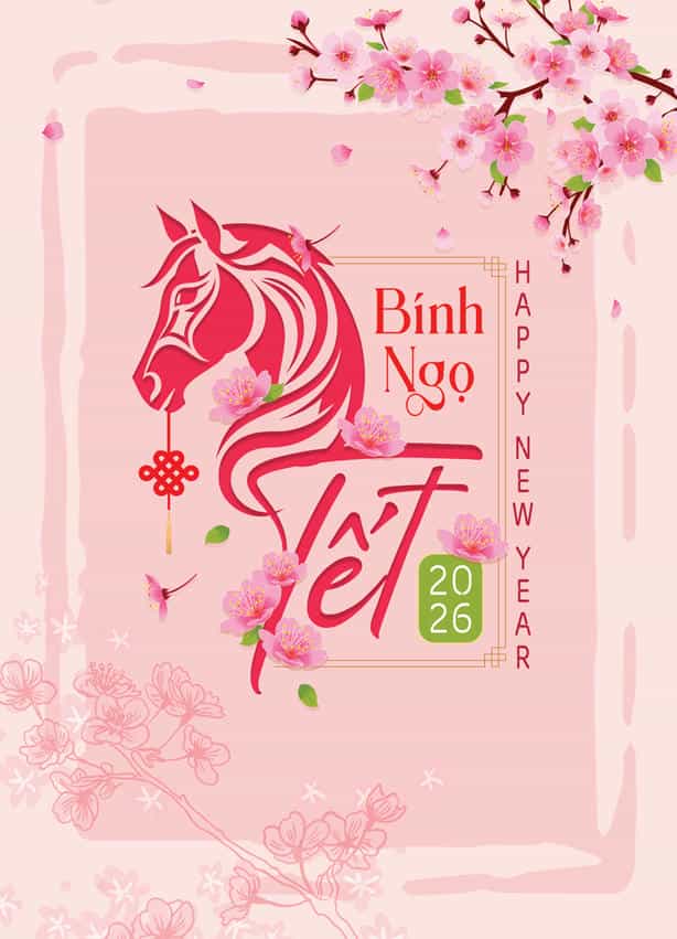 Thiệp xuân Bính Ngọ 2026 GL-3536