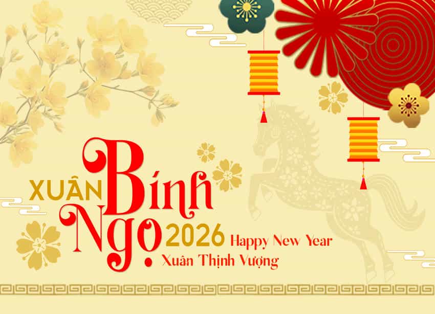 Thiệp Xuân Bính Ngọ 2026 GL-3539