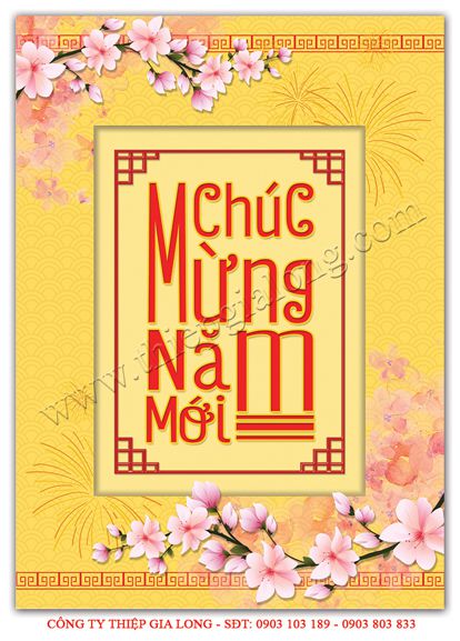 Thiệp xuân Ất Tỵ 2025 GL-3244