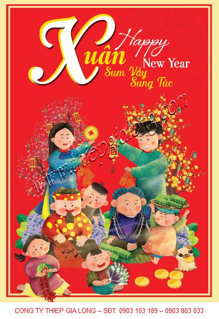 Thiệp xuân GL-2665