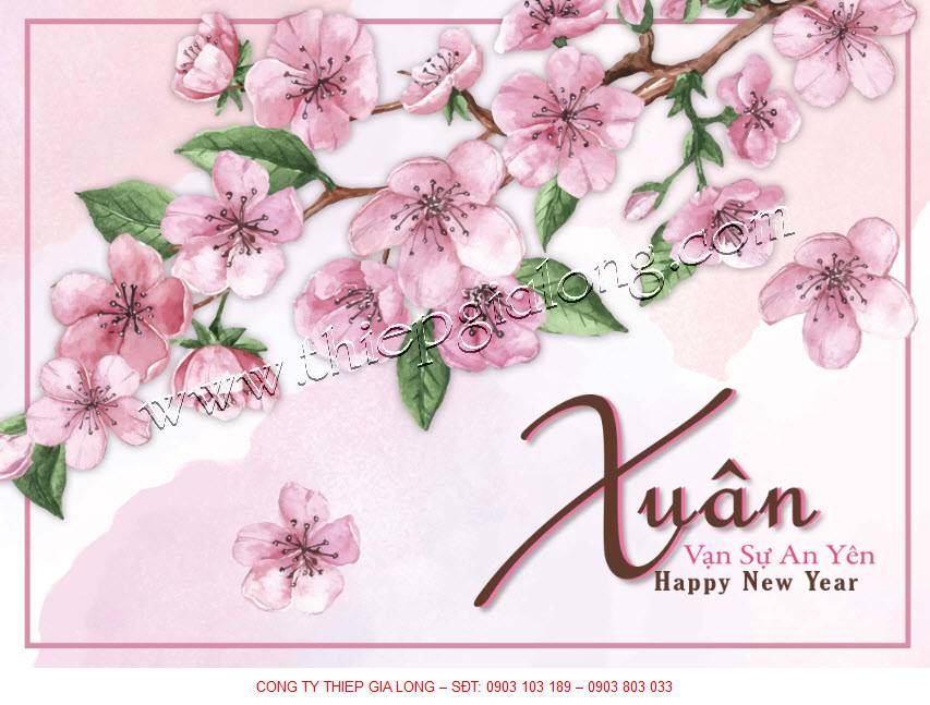 Thiệp xuân GL-2666