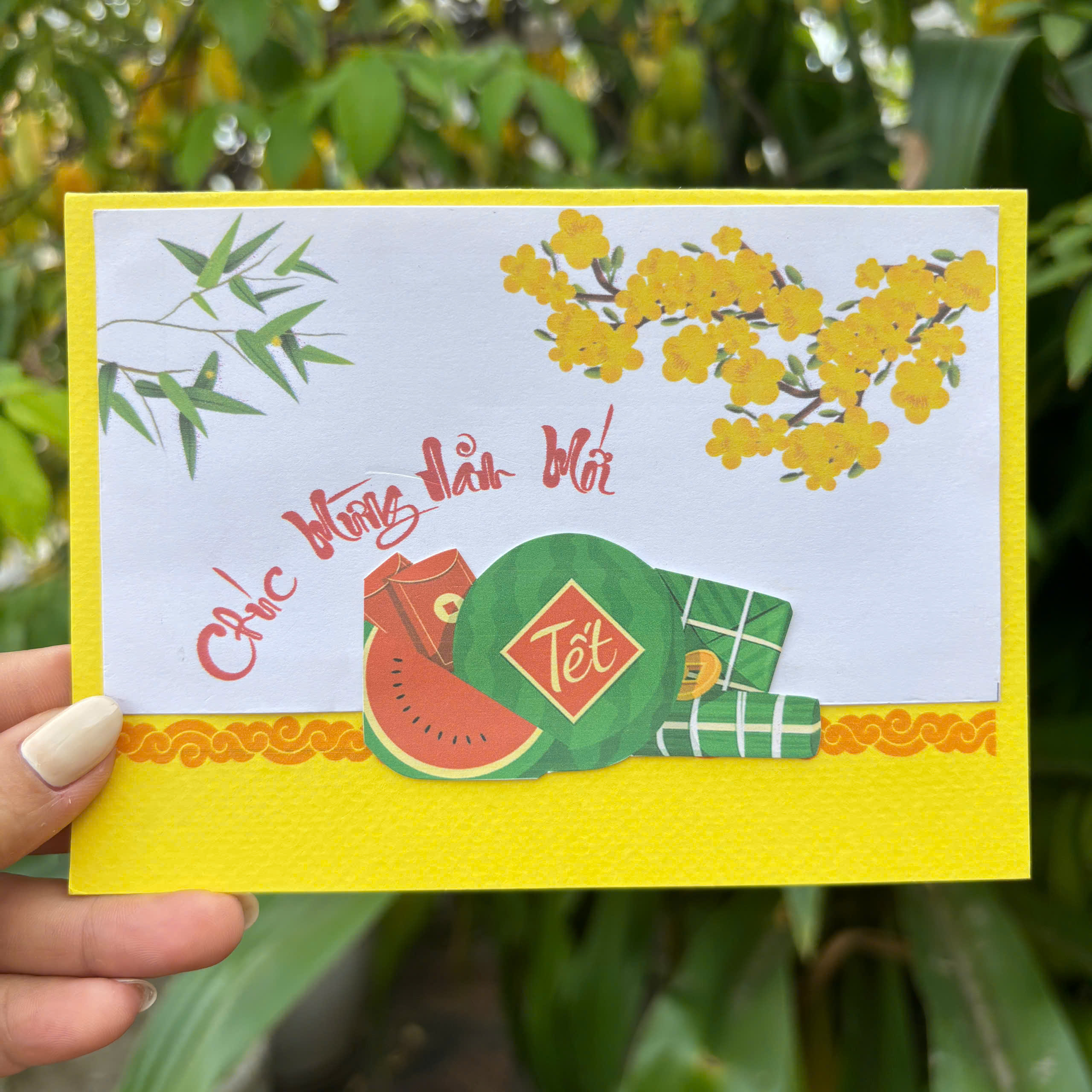 Thiệp Xuân Handmade Bính Ngọ 2026 HKT-16